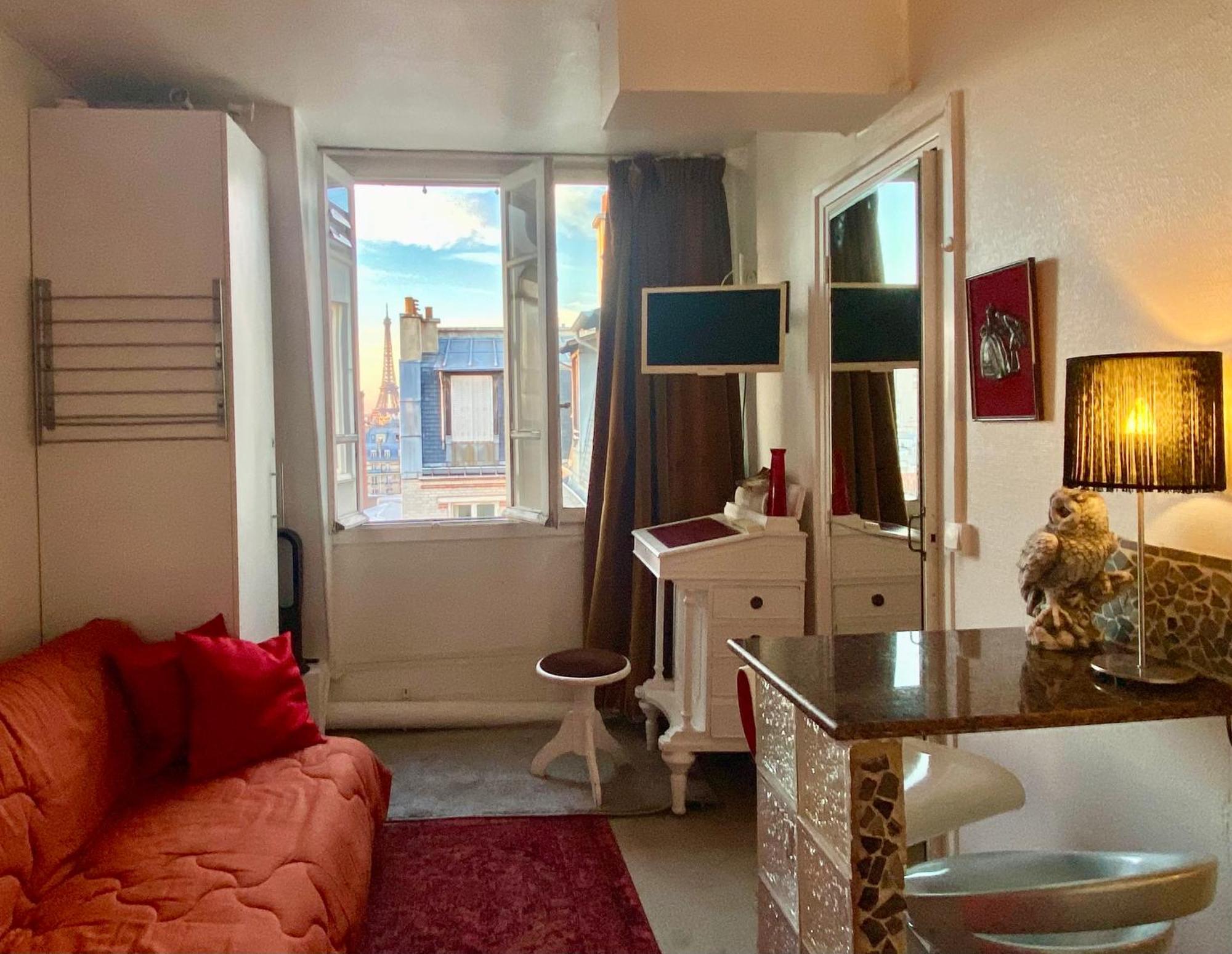 Studio Chic Paris Tour Eiffel Near Eiffel Tower 7Th Floor Экстерьер фото